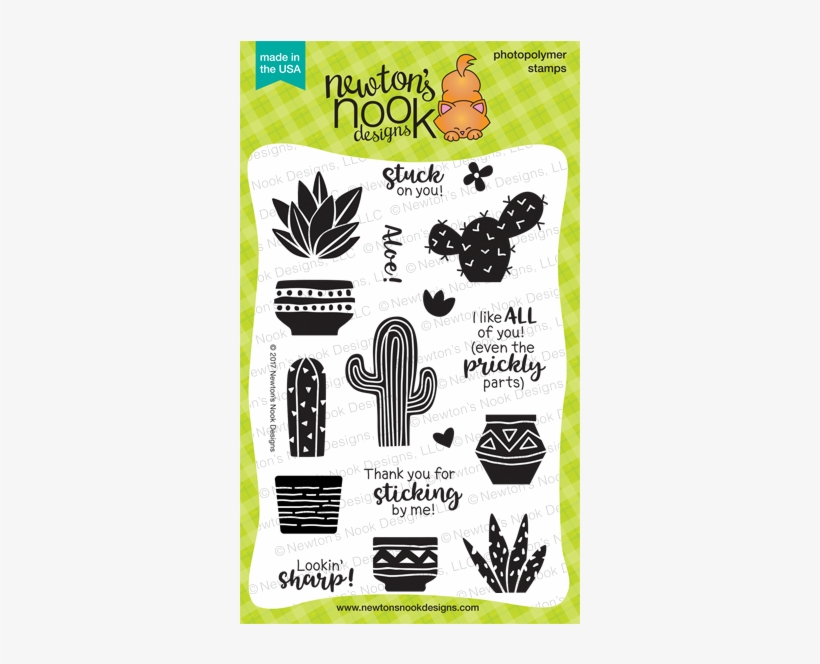 Newton's Nook Designs Cultivated Cacti Clear Stamp, transparent png download