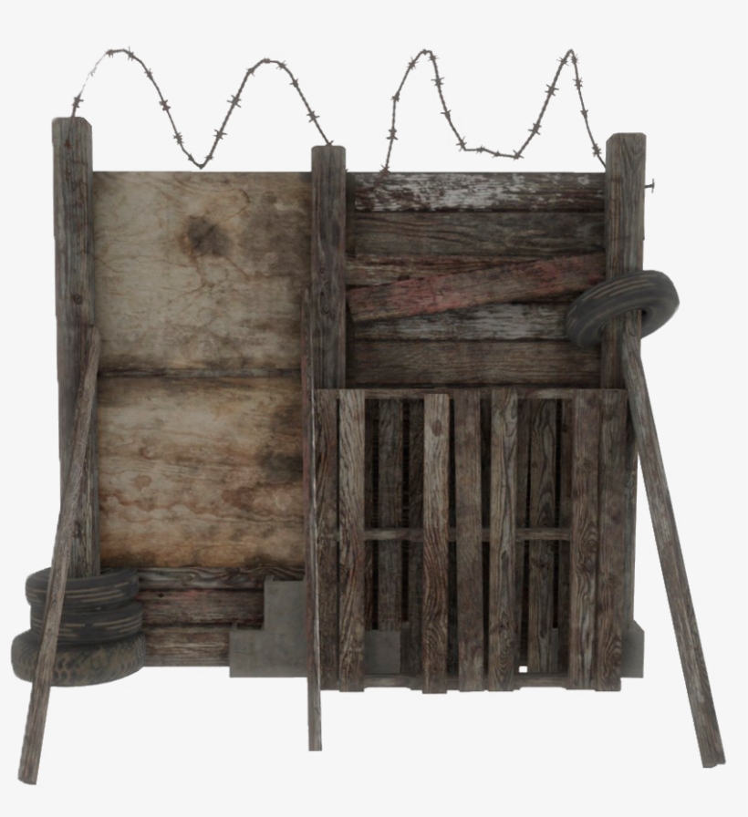 Fo4 Junk Fence3 - Portable Network Graphics, transparent png download