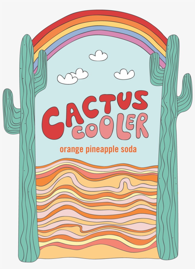 I Played Upon The Fun And Retro Appeal Of Cactus Cooler's - Cactus Cooler, transparent png download