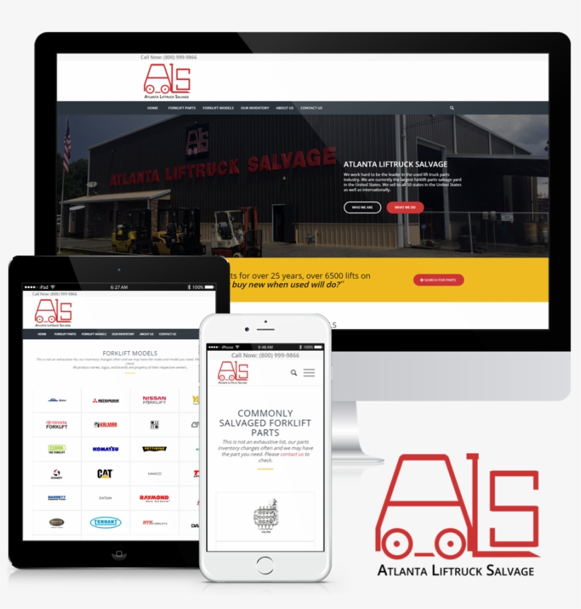 Com/wp Fork Lift Salvage Wordpress Inventory Website - Atlanta, transparent png download