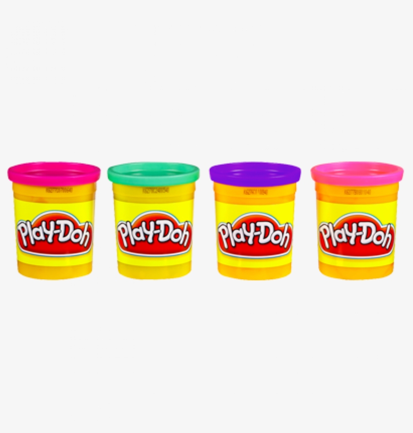 Play-doh 4 Pack - Hasbro Playdoh 4 Pack, Assorted Colors, transparent png download