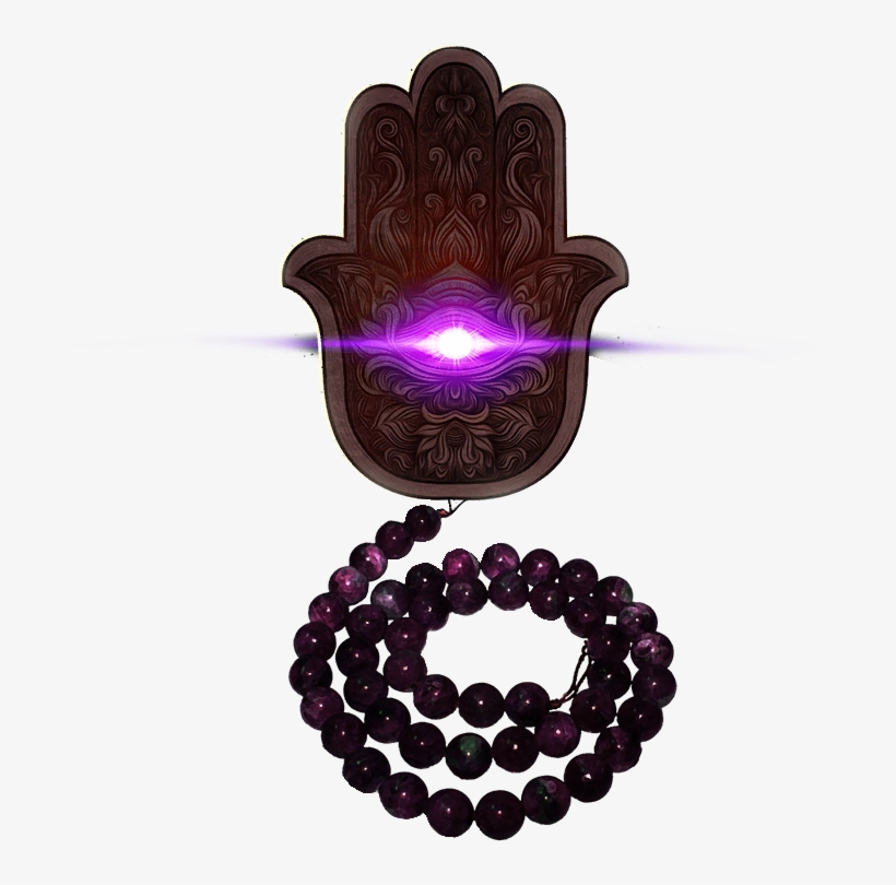 Hamsa - 8mm Round Turquoise Apatite, Labradorite, White Jade, transparent png download