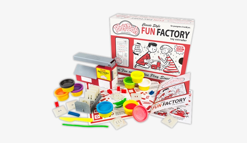 #01501 Play-doh Classic Style Fun Factory - Play Doh Retro Fun Factory, transparent png download