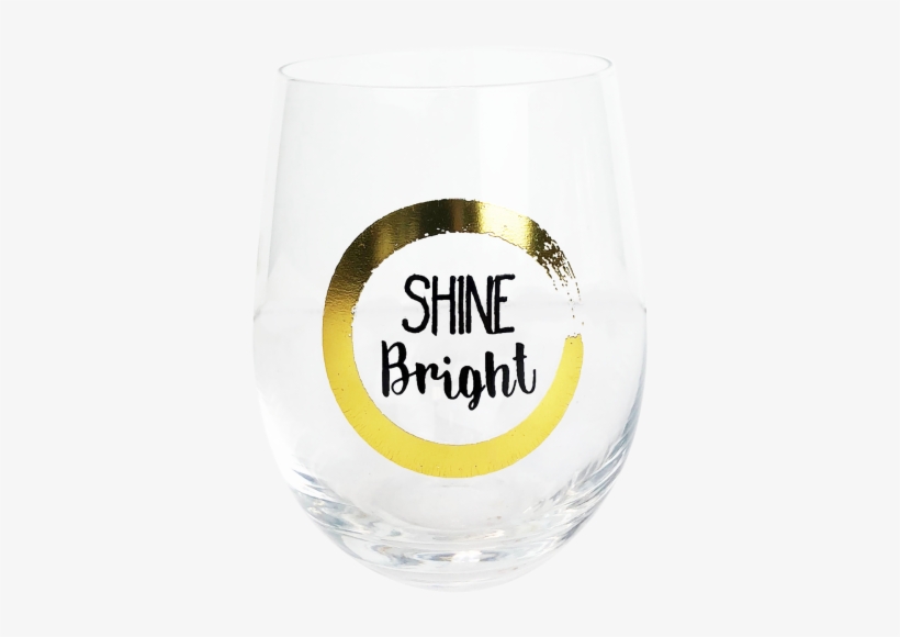 Shine Bright Wine Glass 12cm - Glass, transparent png download