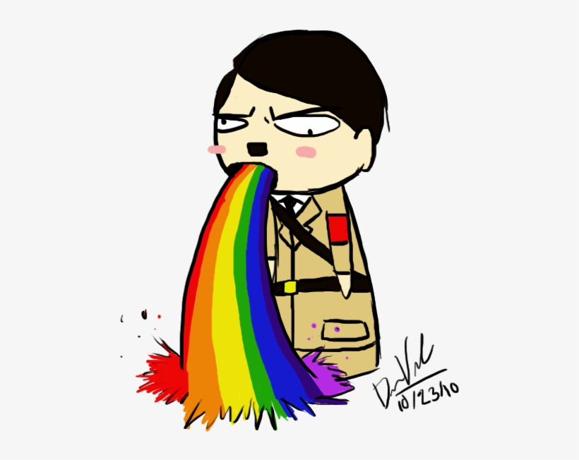 Hair Face Woman Facial Expression Nose Clip Art Smile - Hitler Throwing Up Rainbows, transparent png download