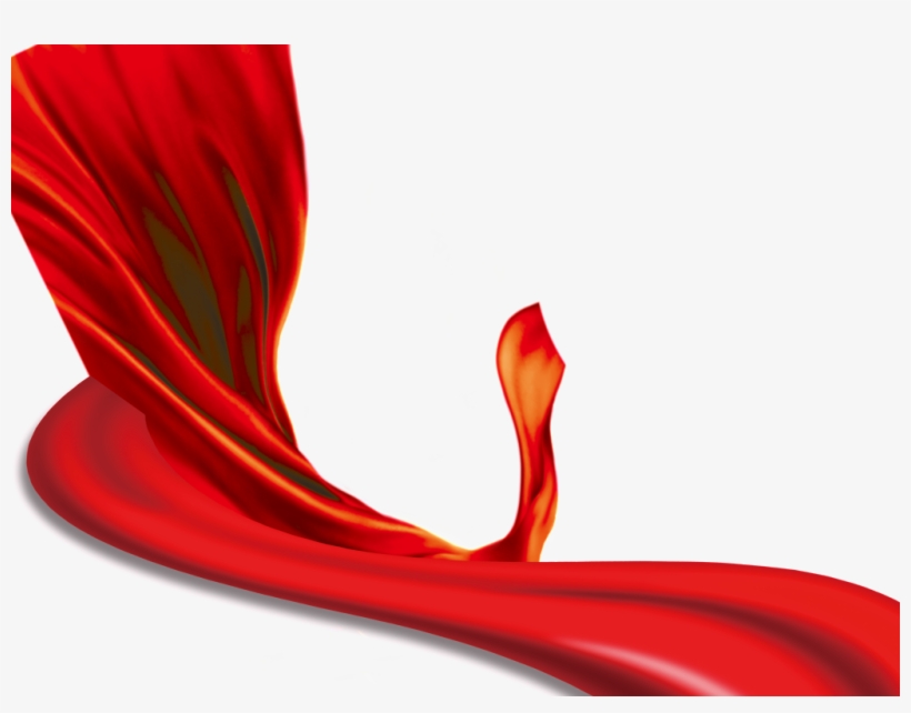 Red Festive Holiday Ribbon Png - Festival, transparent png download