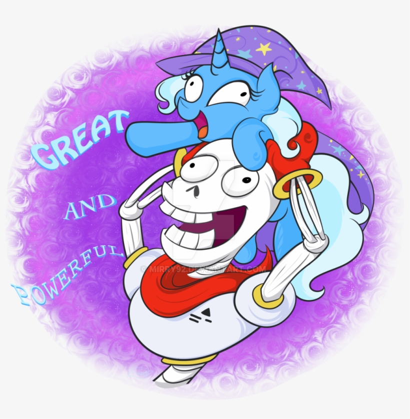 Mirry92, Crossover, Duo, Papyrus , Safe, Trixie, Undertale, - Cartoon, transparent png download