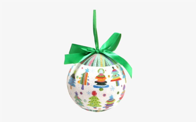 Multi-color Christmas Tree Ornament With Green Silk - Christmas Day, transparent png download