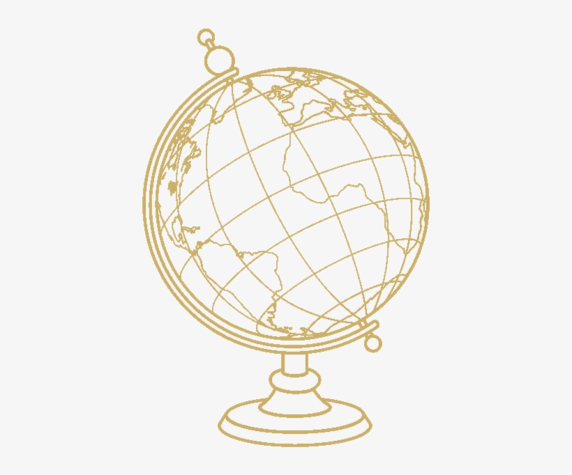Empower - Transparent Gold Globe, transparent png download