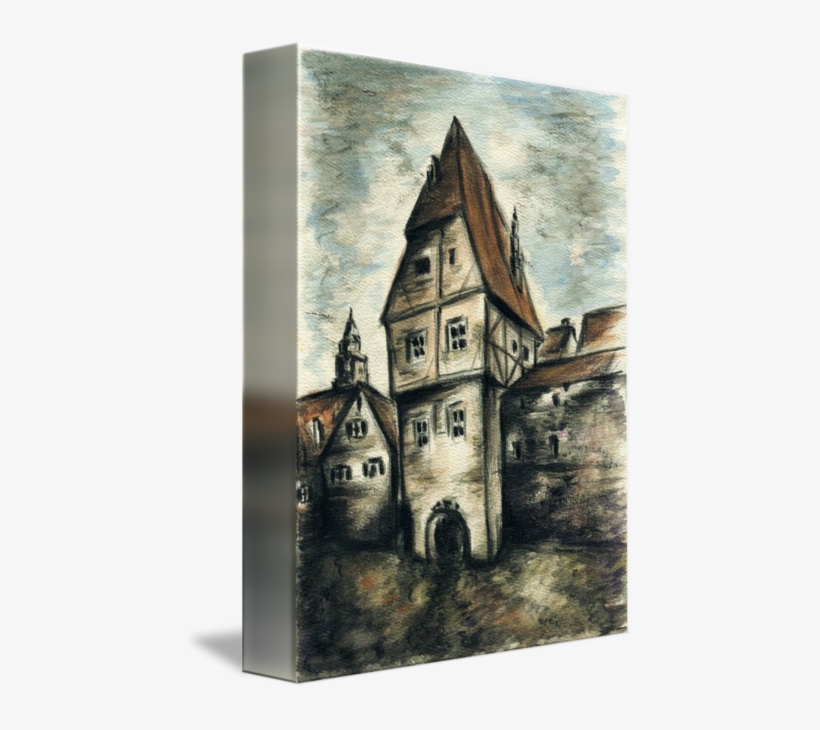 Old Framework House - Drawing, transparent png download