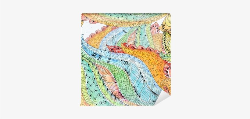 Abstract Seamless Texture Watercolor Wall Mural • Pixers® - Motif, transparent png download