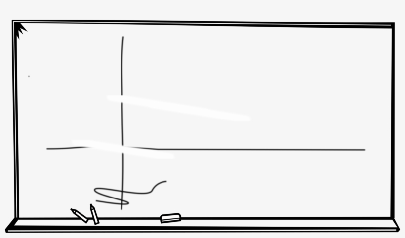 Blackboard Learn Dry-erase Boards Arbel School Coloring - Black And White Chalkboard Clipart, transparent png download