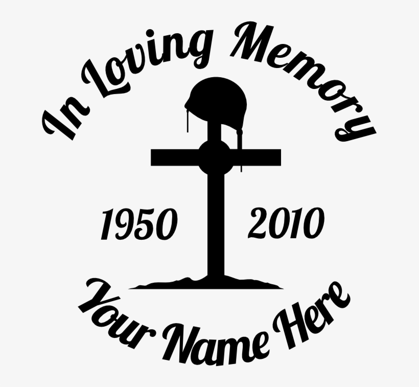 Fallen Soldier Memorial Clip Art Vector Transparent - Loving Memory Heart Sticker, transparent png download