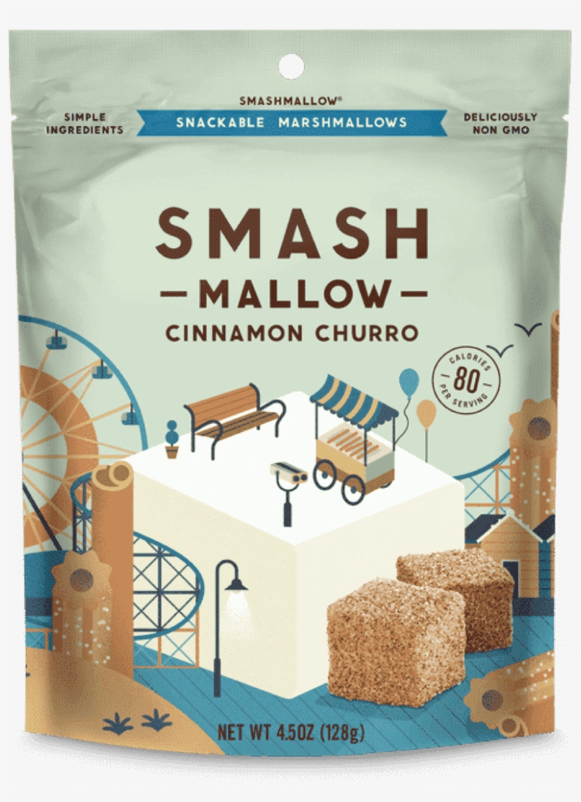 Learn More Smashmallow Cinnamon Churro - Smashmallow - Snackable Marshmallows Cinnamon Churro, transparent png download