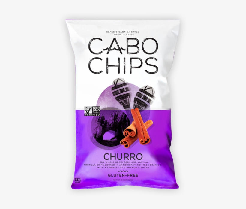 Churro Tortilla Chips - Cabo Chips Tortilla Chips, Blue Corn - 5.5 Oz Bag, transparent png download