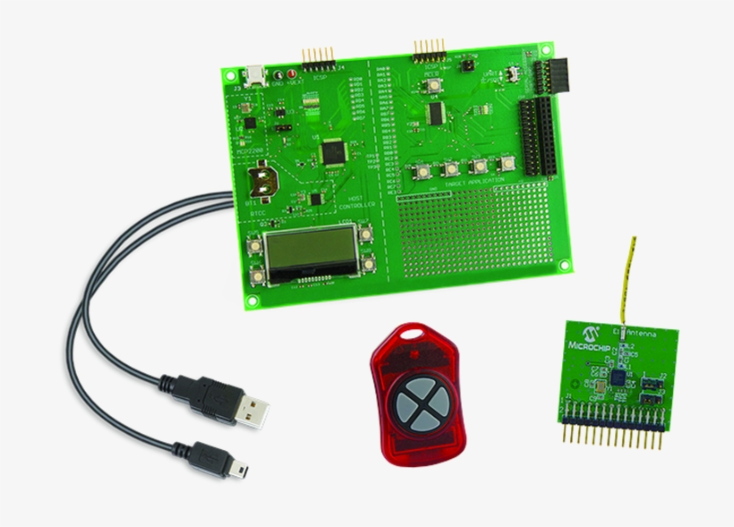 Wireless Security Remote Control Development Kit - Microchip Keeloq 433.92mhz Remote Control Development, transparent png download