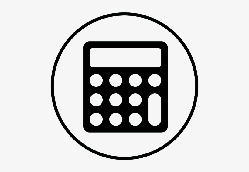 American Thyroid Association - Calculayor Black And White Icon Png, transparent png download
