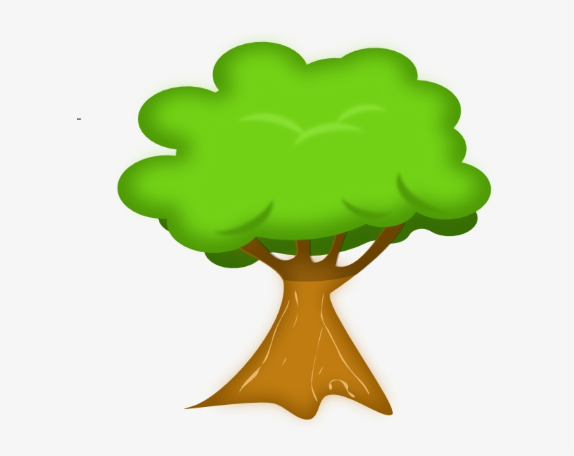 Flo Xpress Large Tree Clip Art At Clker - Transparent Background Tree Clipart, transparent png download