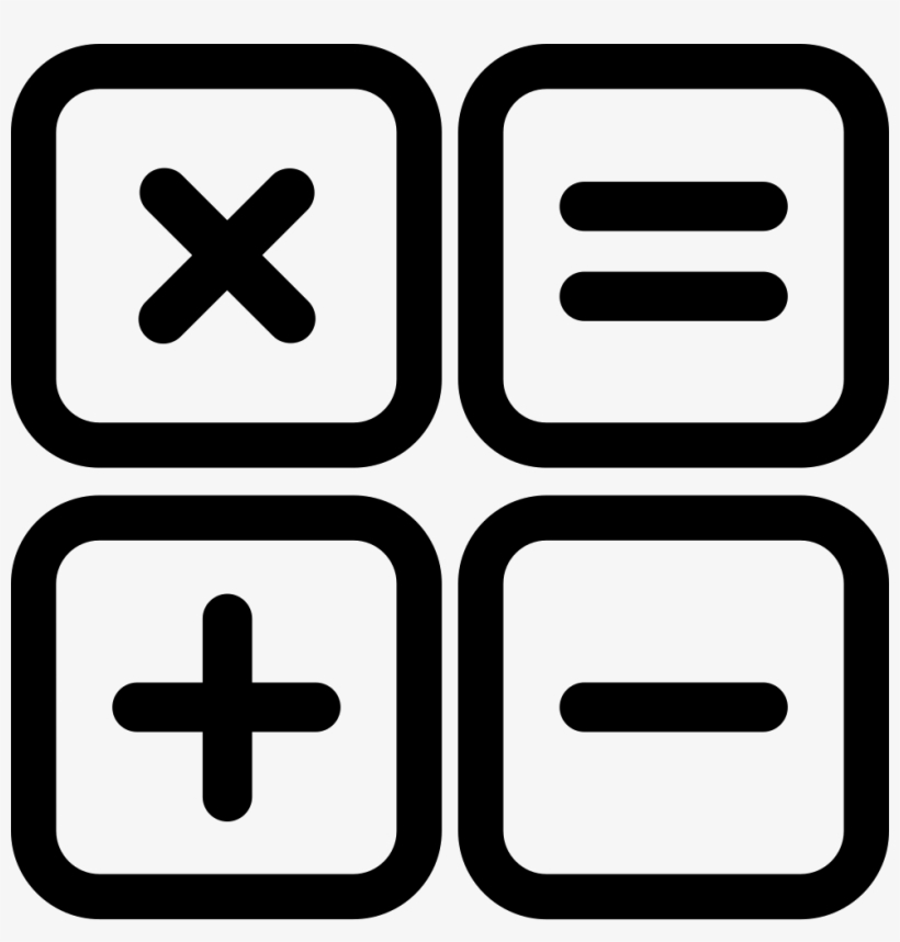 Calculator Free Icon - Расчет Иконка, transparent png download