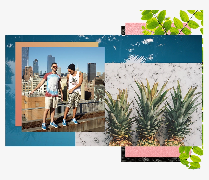 Next To This New York Based Duo, We've Given Plastic - Summer Pineapples Throw Blanket, transparent png download