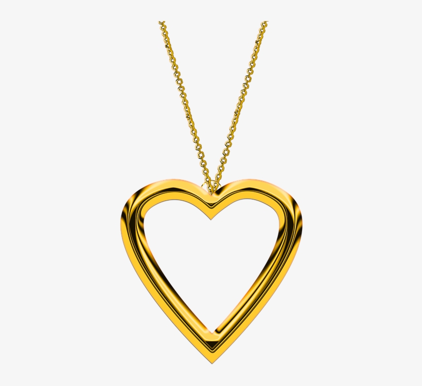 24k Gold Is A Softer Metal Which Makes It Great For - Heart Pendant Gold Png, transparent png download