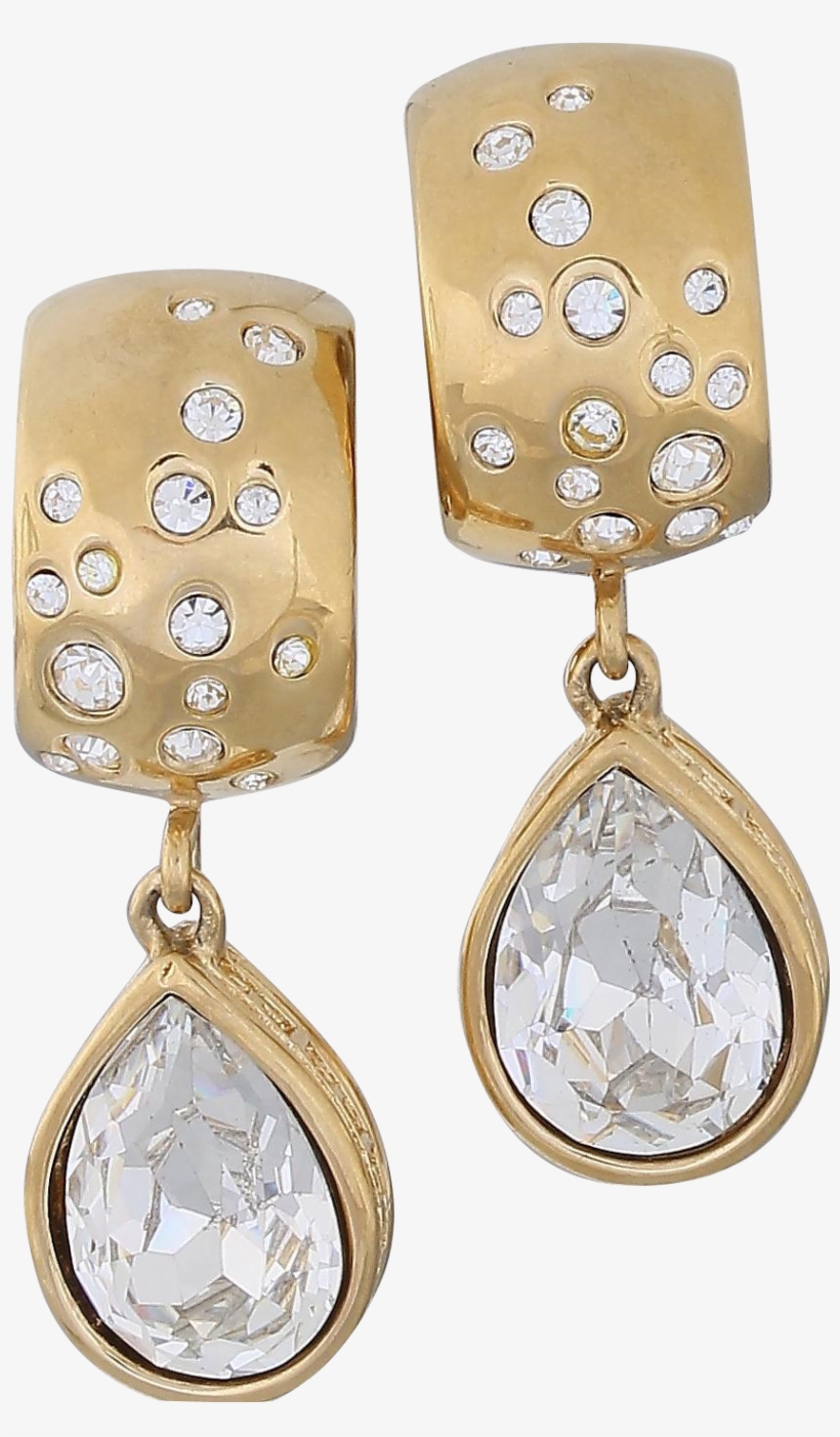 Jpg Free Bold Givenchy Crystal Gold - Earrings, transparent png download