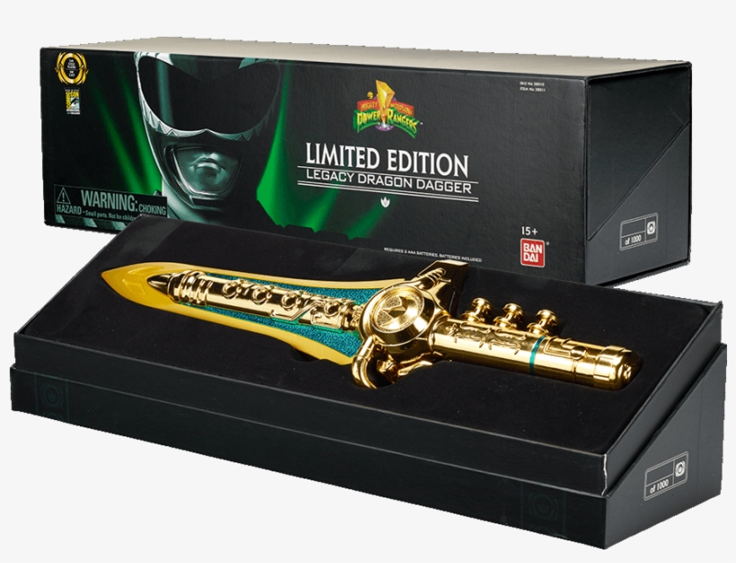 Mmpr Bandai Sdcc 2014 Power Rangers Gold Plated Legacy - Power Rangers Soul Of The Dragon, transparent png download