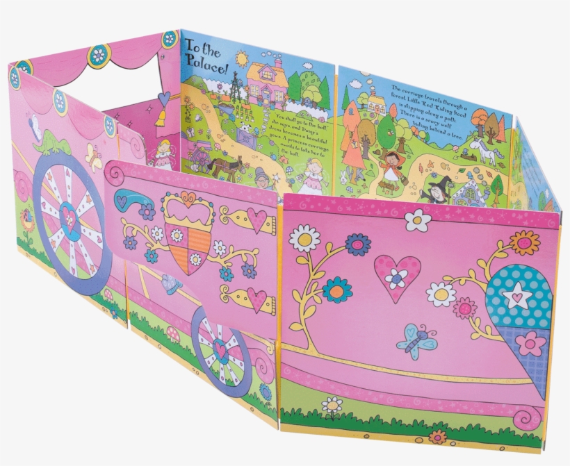 Convertible Book, Princess Carriage - Book, transparent png download