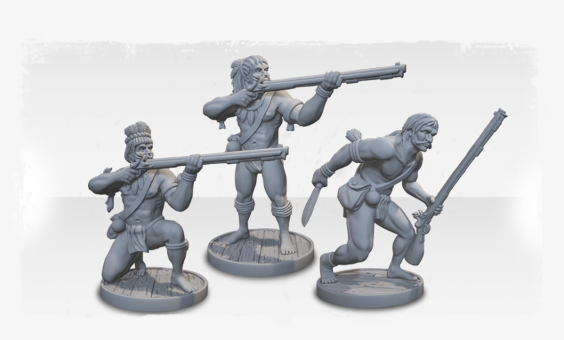 Native Caribbeans With Muskets - Soldier, transparent png download