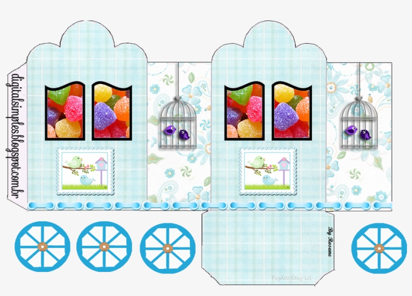 Birds In Light Blue - Box, transparent png download