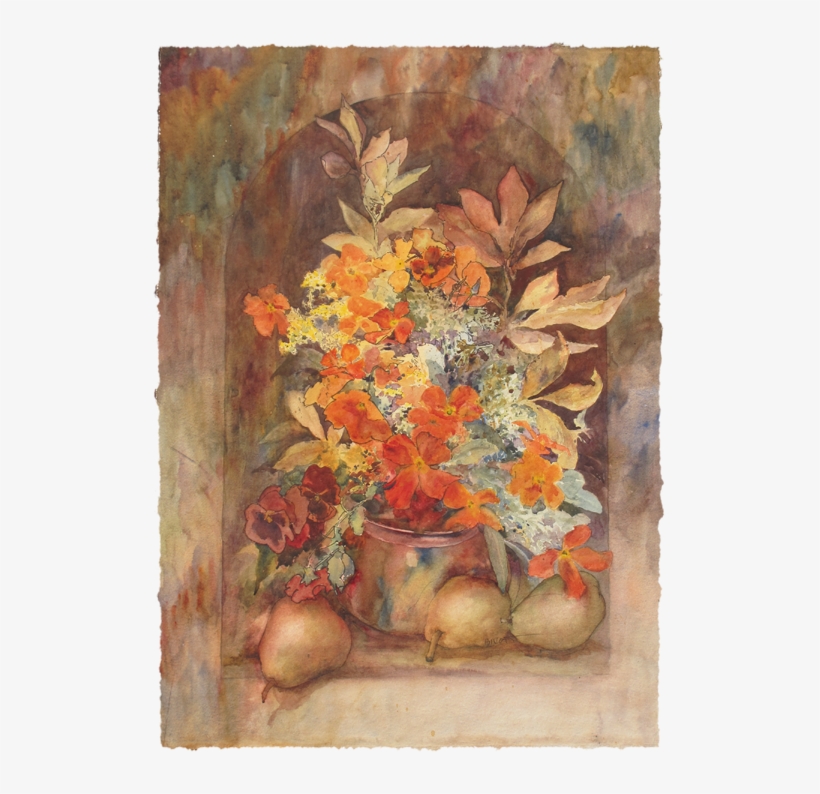 Poppies & Pears, 23" X 16" - Still Life Photography, transparent png download