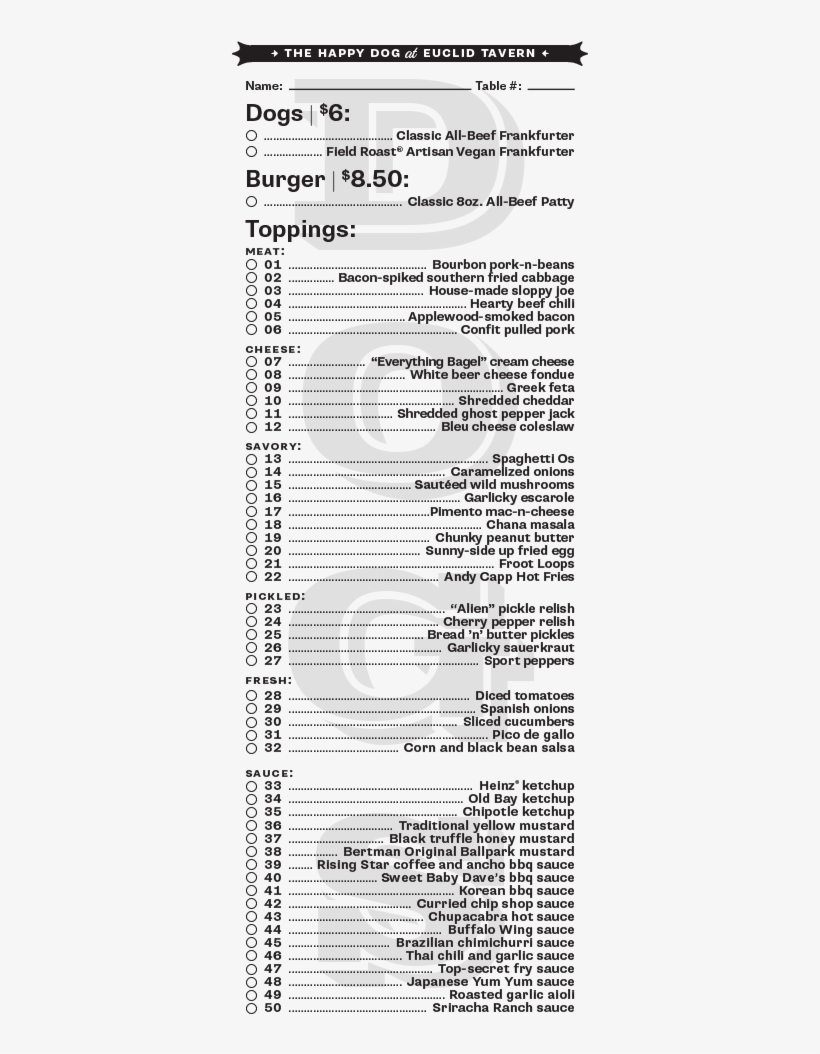 Happy Dog At The Euclid Tavern, transparent png download