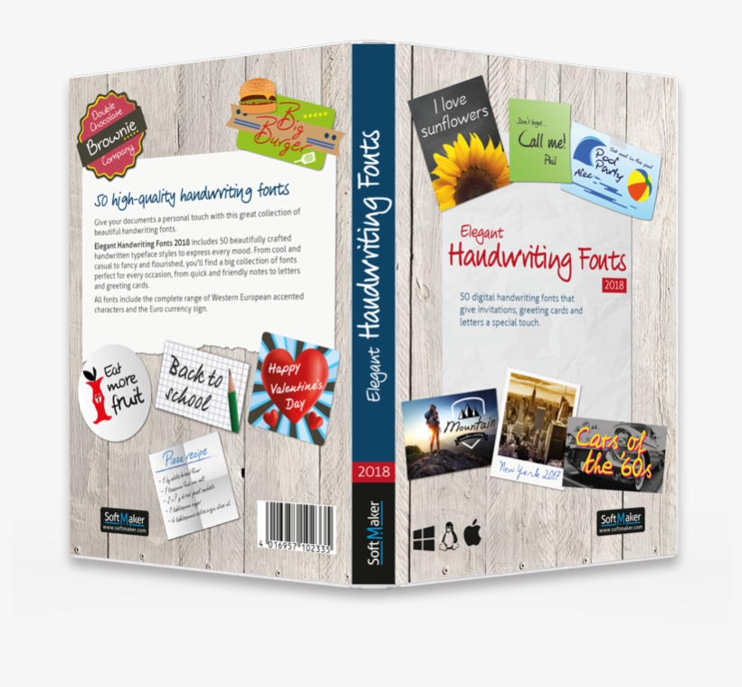 Elegant Handwriting Fonts - Elegante Handschriften 2018, transparent png download