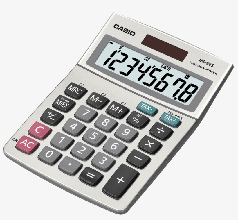 Calculator Png Pic - Casio Ms 80b, transparent png download