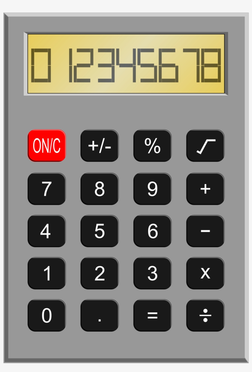 Vintage Calculator Png Image - Funny Calculator Wall Clock, transparent png download