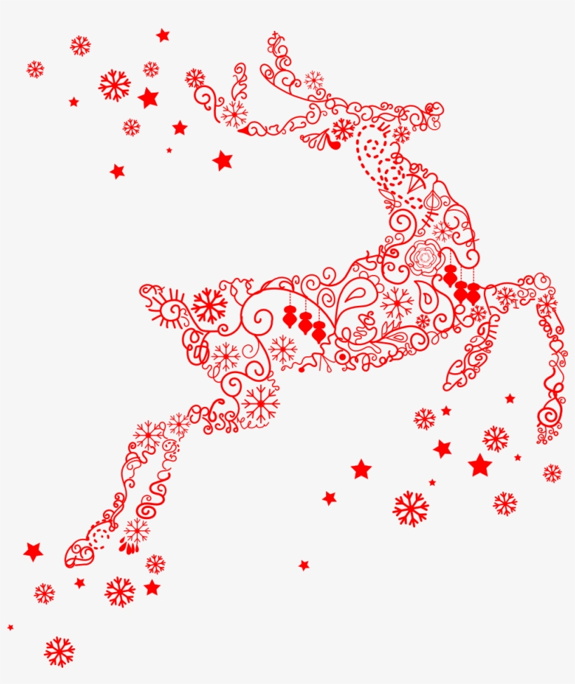 Raindeer 999px 207 - Christmas Reindeer Vector Png, transparent png download