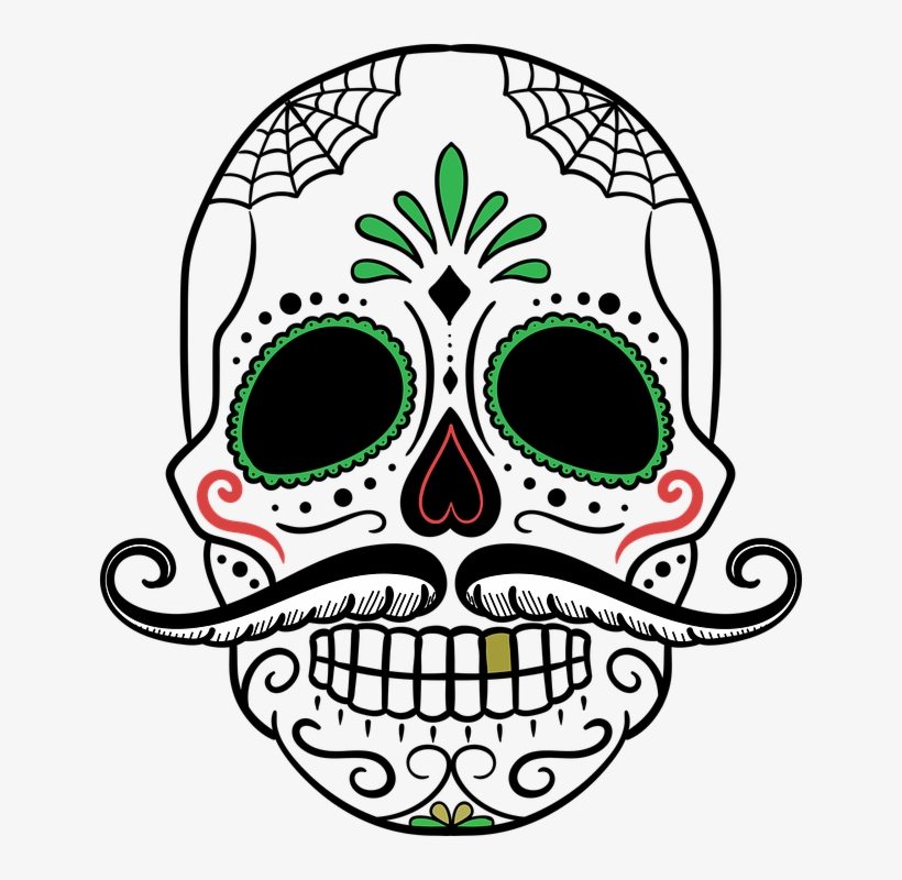 Free Image On Pixabay - Skull Designs Day Of The Dead, transparent png download