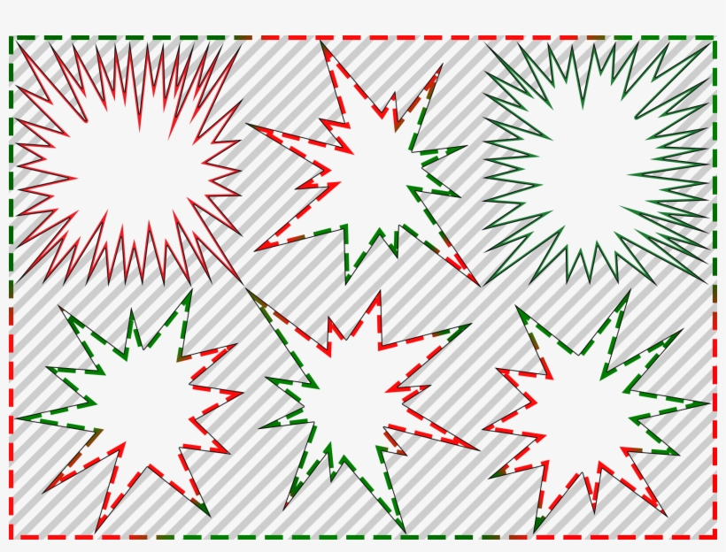 Dashed Starbursts For Xmas, transparent png download