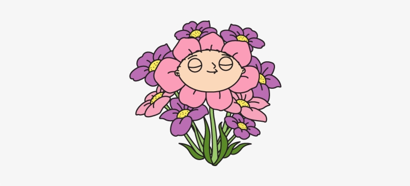 Decoration Stewieflowers Thumbnail@4x - Family Guy Stewie Flower, transparent png download
