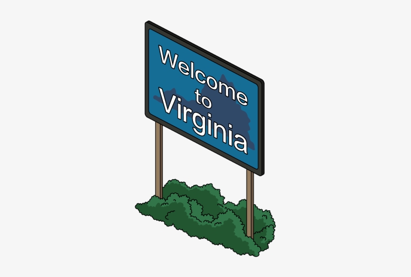 Welcome To Virginia Sign - Sign, transparent png download