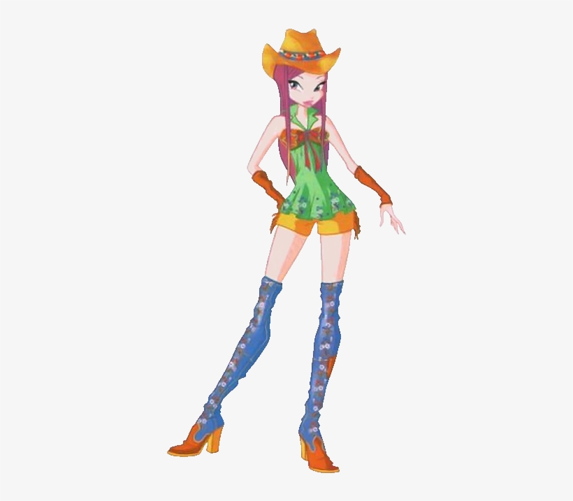 Copy Of Winx-fairies Roxy Cowgirl - Winx Club Roxy Cowgirl, transparent png download