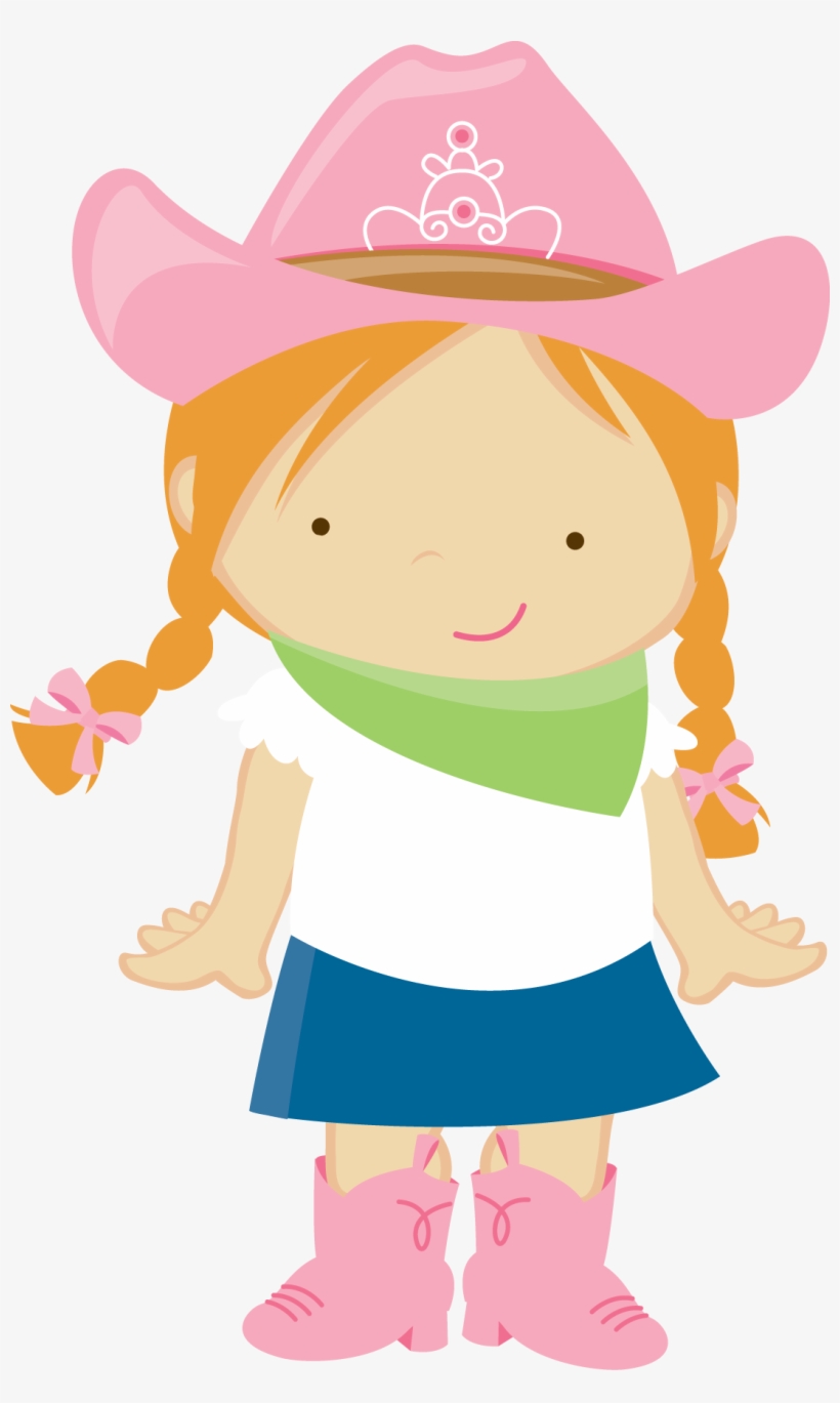 Cowgirl Clipart Western Party - Menina Fazendinha, transparent png download
