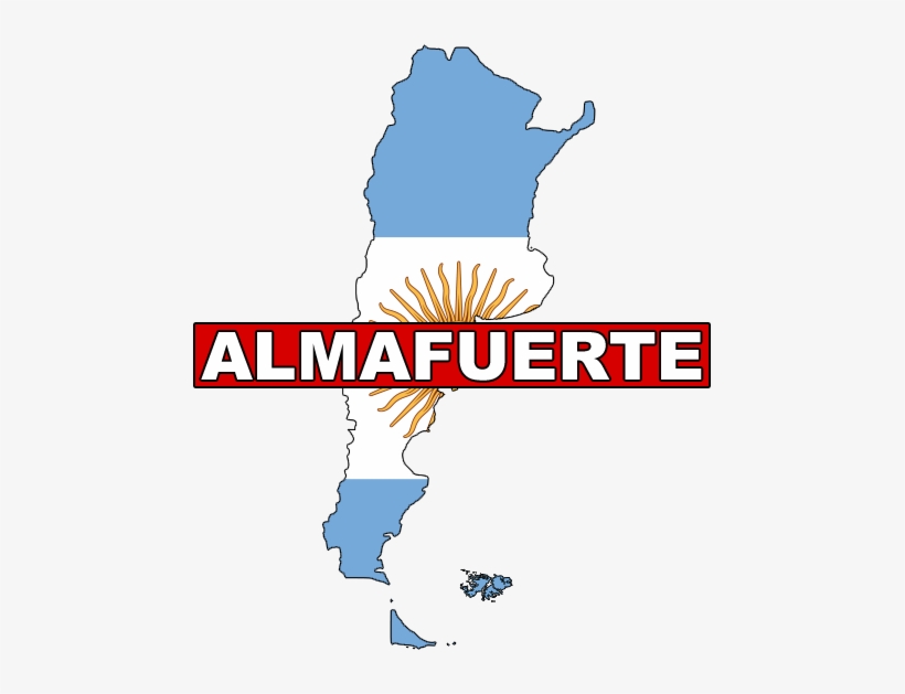 Almafuerte Argentina - Argentina Country Shape, transparent png download