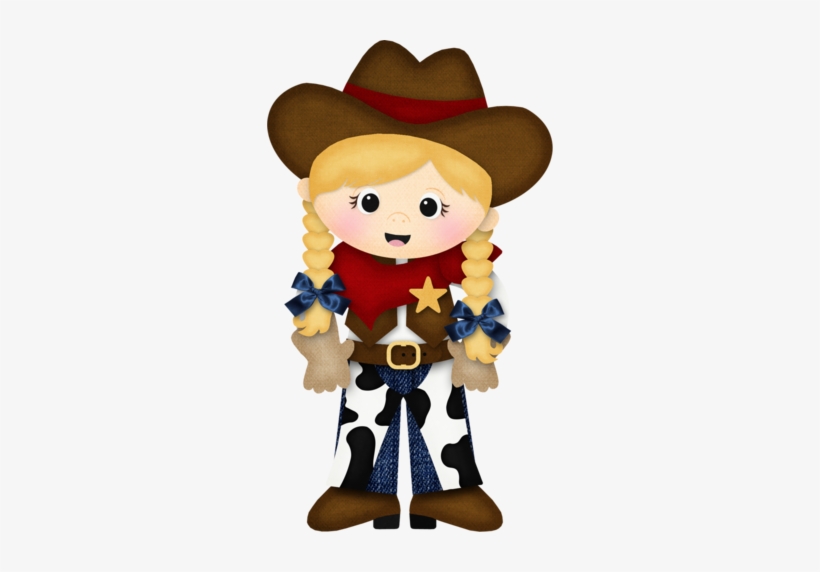 Blonde Haired Cowgirl - Cowboy Cowgirl Clipart, transparent png download