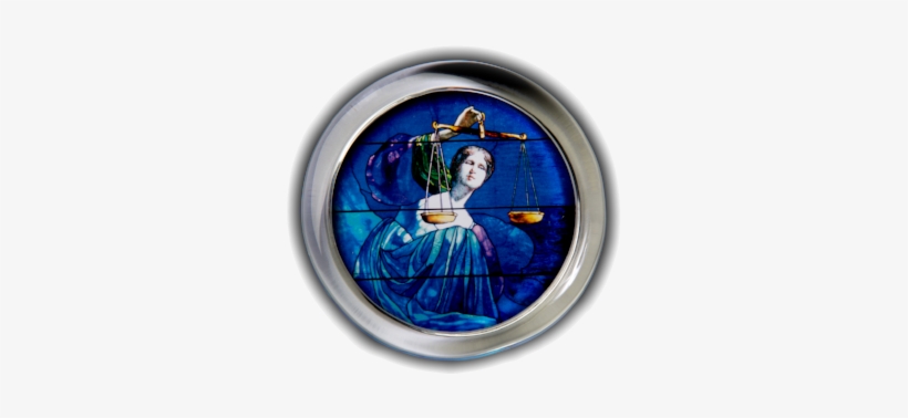 "justice" Stained Glass Window Glass Paperweight, transparent png download