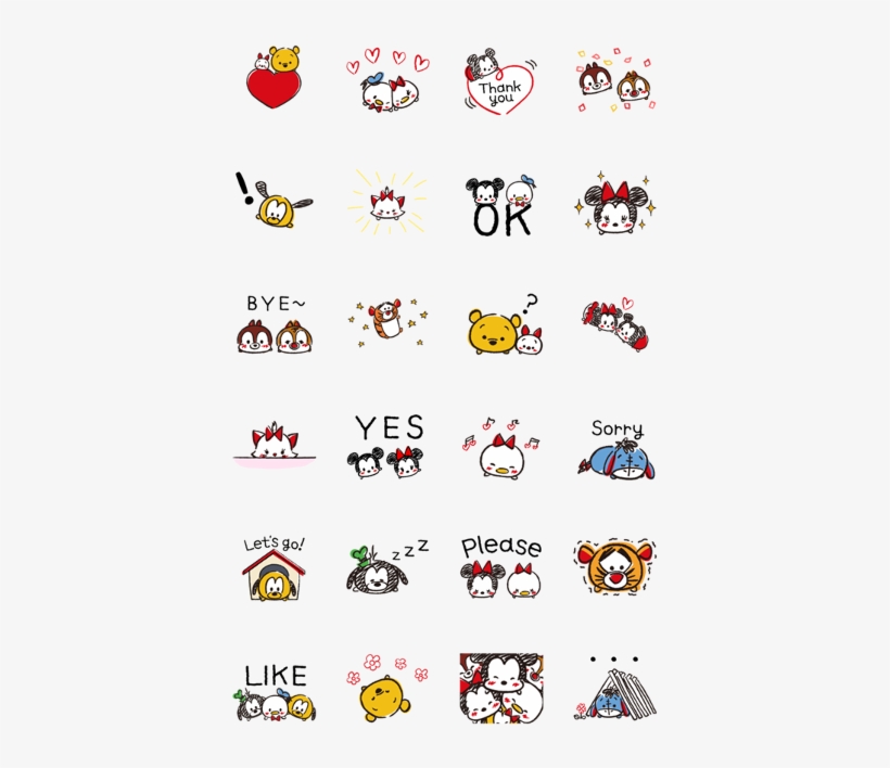 Disney Tsum Tsum - Tsum Tsum 貼圖, transparent png download