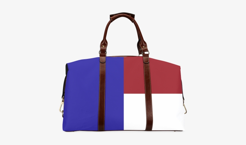 French Flag Classic Travel Bag - Good.luck Custom Lovely Cat In The Purple Sky Universe, transparent png download