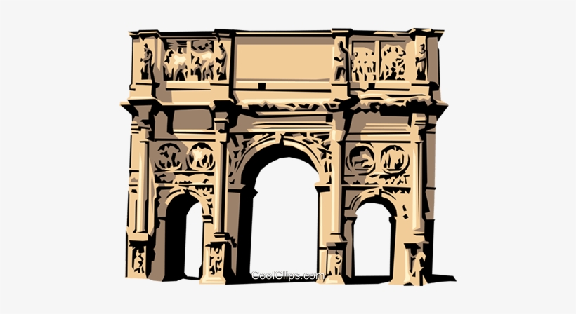 Roman Arch Of Constantine Royalty Free Vector Clip - Groups Involved In The Pax Romana, transparent png download