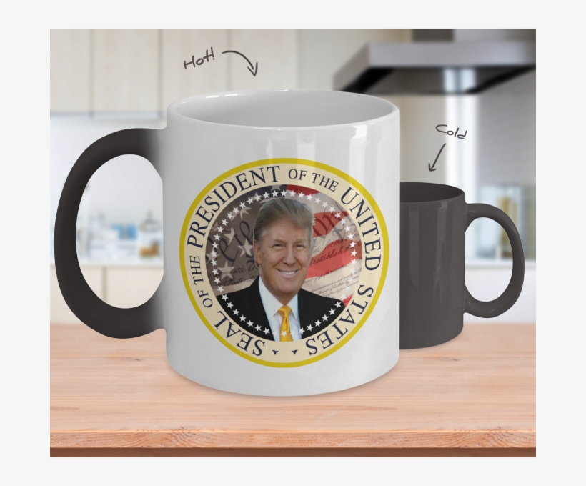 Trump Presidential Seal Color Changing Mug 45th President - Golfers Prayer Heat Changing Golf Coffee Mug For Golf, transparent png download