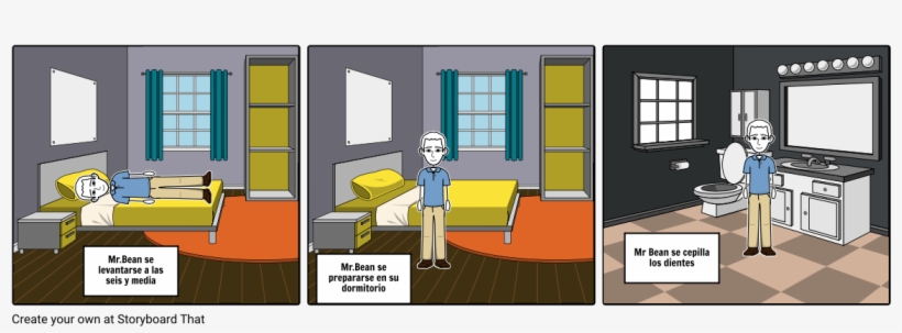 Spanish Mr - Bean Project - Storyboard For A Hair Oil, transparent png download